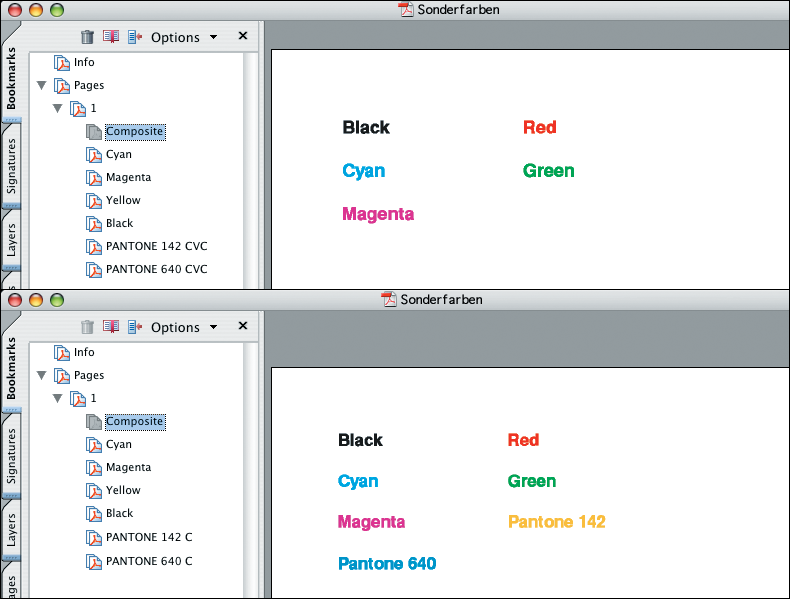 Solving the
problem of missing spot colors on a composite preview